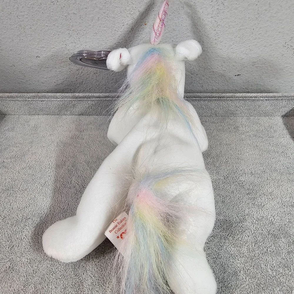 TY Beanie Baby Mystic Unicorn Iridescent Horn‎ Rainbow Fine Mane 1993 5th Gen